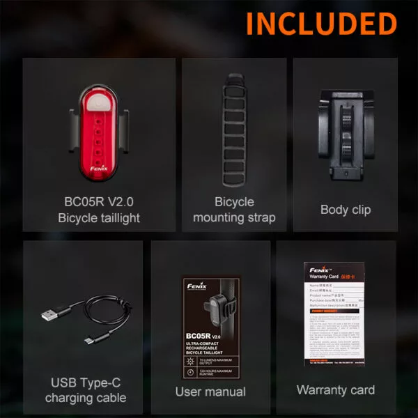Cycling Flashlights And Headlamps Fenix BC05R V2.0 Bike Light | 15 Lumens - Image 6