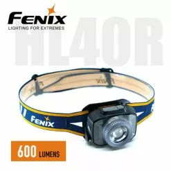 Automotive Repair Flashlights Fenix HL40R USB Rechargeable Headlamp | 600 Lumens