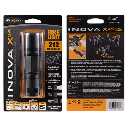 Camping Inova X3A Flashlight With Bike Mount - Image 5