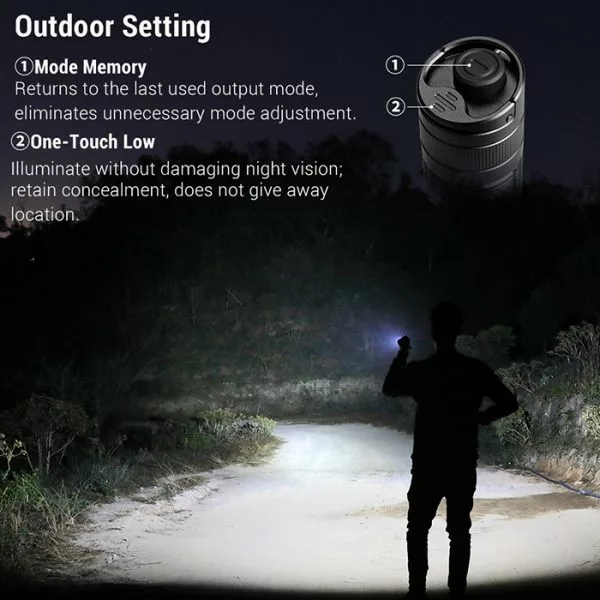 Boating Flashlights Klarus E3 High Performance Flashlight | 2200 Lumens - Image 6