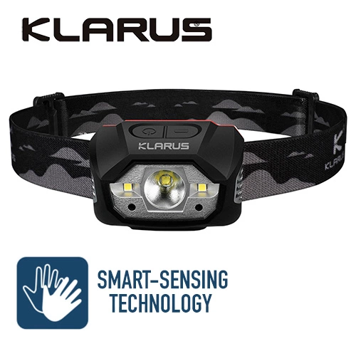 Boating Flashlights Klarus HM1 Smart Sensing Rechargeable Headlamp | 440 Lumens