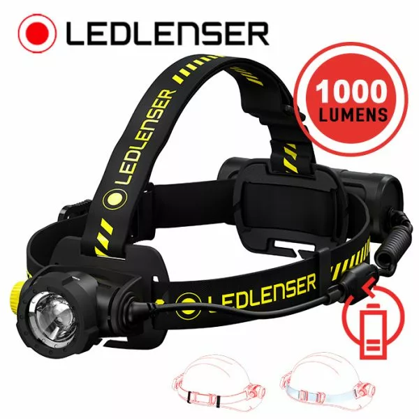 Automotive Repair Flashlights LED Lenser H7R Work Rechargeable Headlamp | 1000 Lumens