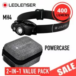 Boating Flashlights LEDLenser MH4 Rechargeable Headlamp With Powercase | SALE
