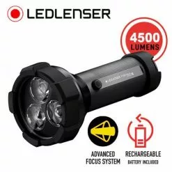 Bright Flashlights LEDLenser P18R Work Rechargeable Flashlight | 4500 Lumens