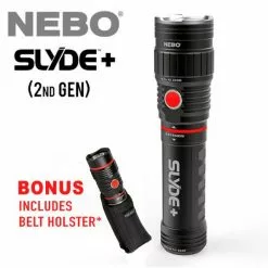 Automotive Repair Flashlights NEBO Slyde Plus 2nd Generation | 400 Lumens | Bonus Belt Holster