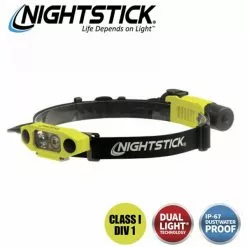 Fire Nightstick DICATA Intrinsically Safe Low-Profile Dual-Light Helmet Light | 300 Lumens