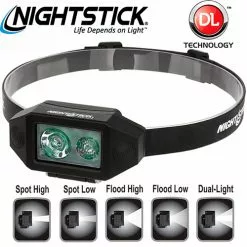 Automotive Repair Flashlights Nightstick Low Profile Dual Light Headlamp NSP-4614B