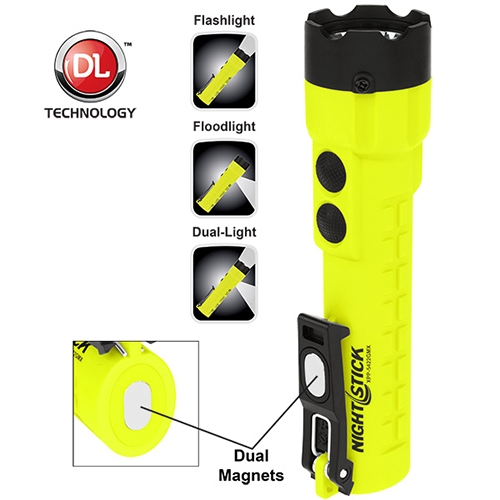 Fire Nightstick XPP-5422GMX Intrinsically Safe Dual Light With Magnets