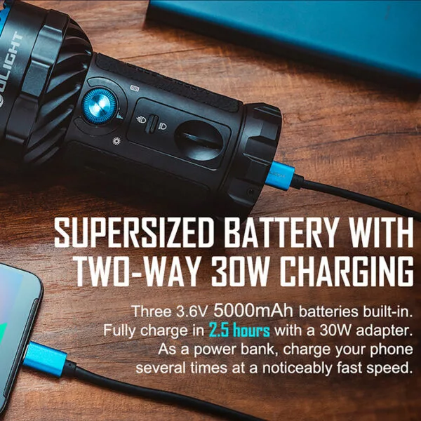 Bright Flashlights Olight Marauder 2 High Performance Flashlight | 14,000 Lumens - Image 6