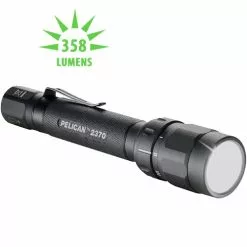 Camping Pelican 2370 High Performance Flashlight - White, Red And Blue Output - 358 Lumens