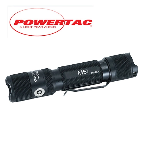 Automotive Repair Flashlights Powertac M5 Rechargeable Flashlight | 1300 Lumens