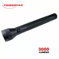 Boating Flashlights Powertac Guardsman Full-Size Rechargeable Flashlight | 3,000 Lumens