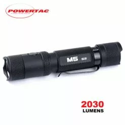 Boating Flashlights Powertac M5 G2 Rechargeable Flashlight | 2,030 Lumens