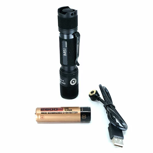 Automotive Repair Flashlights Powertac M5 Rechargeable Flashlight | 1300 Lumens - Image 3