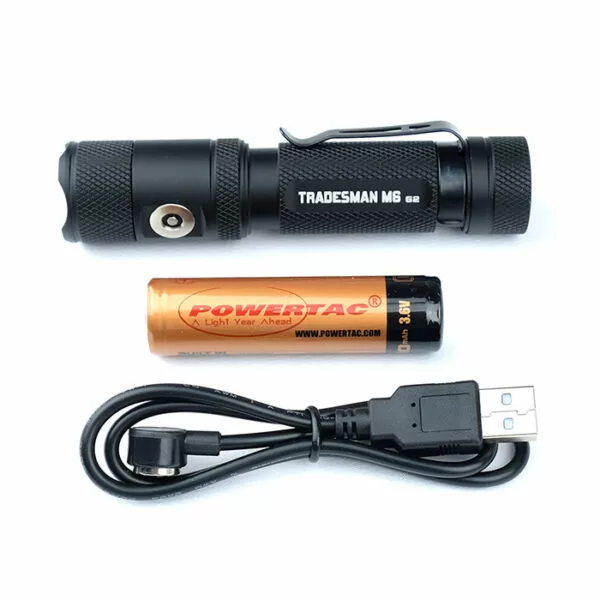Automotive Repair Flashlights Powertac Tradesman M6 G2 Rechargeable Flashlight | 2030 Lumens - Image 5